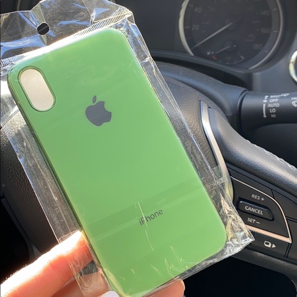 Accessories - NEW Silicone Glossy Case iPhone XS Green